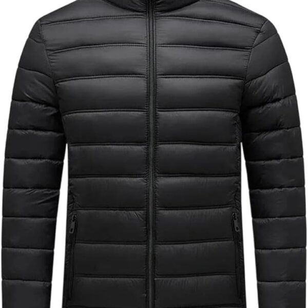 Men Short Down Jacket Hiking Camping Warm Thick Casual Fashion Outerwear