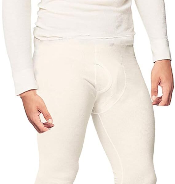 Men’s Cotton Thermal Underwear Set Shirt Pants Long Johns