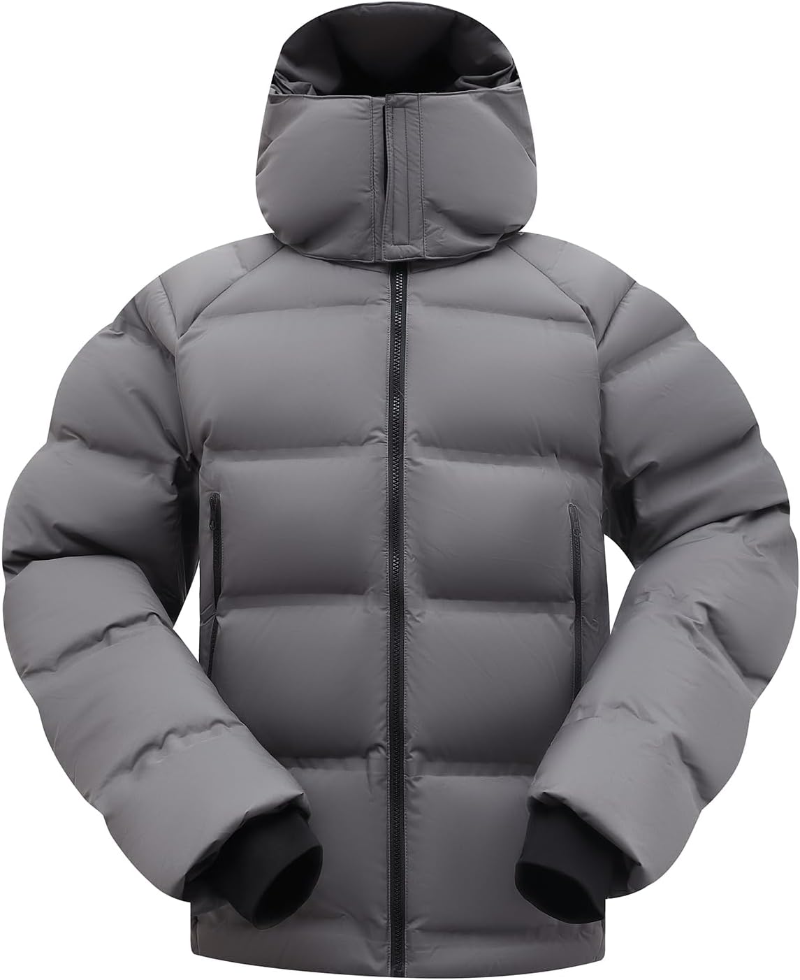 Men's Thickened Down Jacket Super Warm Winter Puffer Jacket Snow Coat with Detachable Hood Waterproof Windproof