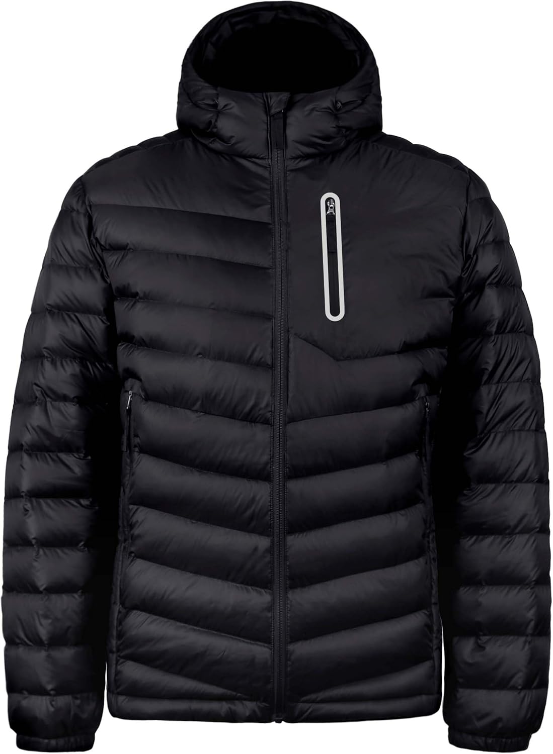 Men's Down Jacket Hooded Packable Down Puffer Jacket Lightweight Water-Resistant Insulated Down Jacket