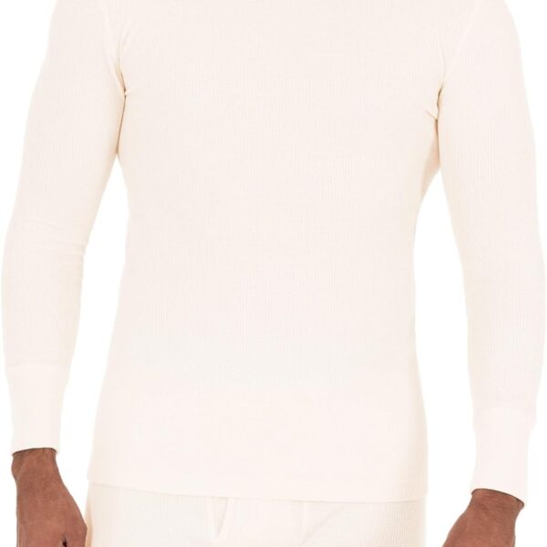 Men's Waffle Weave Crew Neck Thermal Top