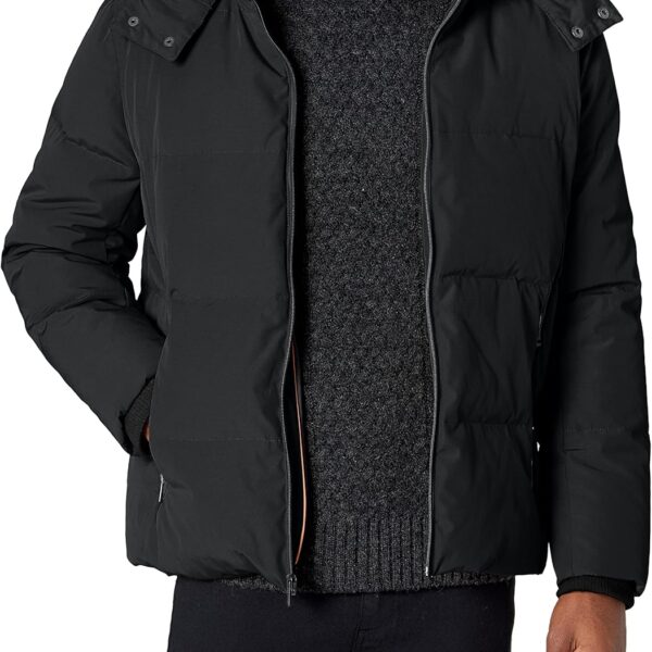 mens Short Down Parka With Hooded Down Coat